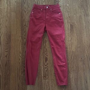 Good American Stylish Red Skinny Jeans